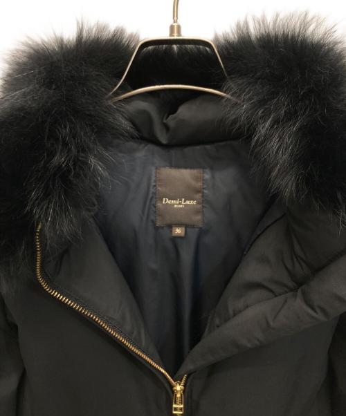 Demi-Luxe Beams（デミルクス ビームス）Demi-Luxe Beams (デミルクス ビームス) FOXファー ストレッチダウン ブラック サイズ:SIZE Sの古着・服飾アイテム