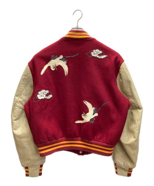 Golden Bear（ゴールデンベア）Golden Bear (ゴールデンベア) 80-90s スタジャン レッド×ベージュ サイズ:XLの古着・服飾アイテム