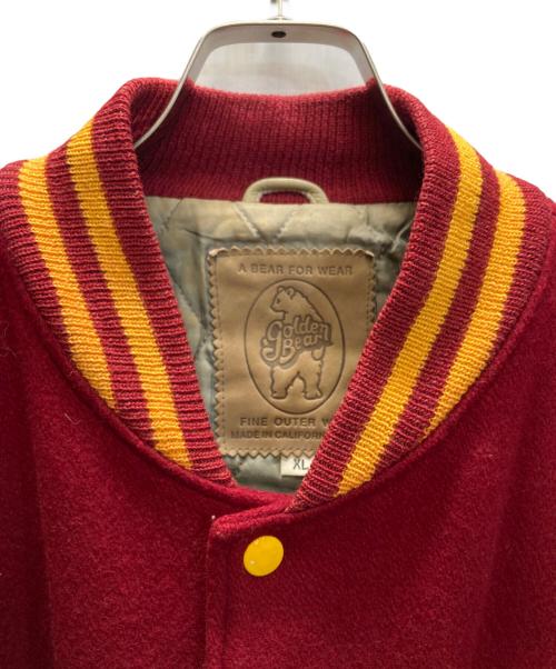 Golden Bear（ゴールデンベア）Golden Bear (ゴールデンベア) 80-90s スタジャン レッド×ベージュ サイズ:XLの古着・服飾アイテム