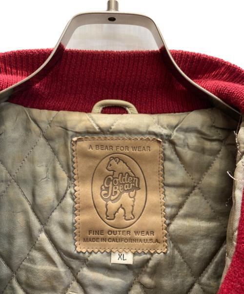 Golden Bear（ゴールデンベア）Golden Bear (ゴールデンベア) 80-90s スタジャン レッド×ベージュ サイズ:XLの古着・服飾アイテム