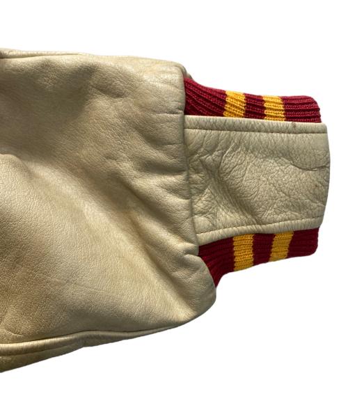 Golden Bear（ゴールデンベア）Golden Bear (ゴールデンベア) 80-90s スタジャン レッド×ベージュ サイズ:XLの古着・服飾アイテム