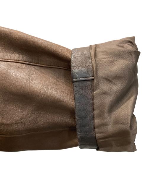 COLE HAAN（コールハーン）COLE HAAN (コールハーン) レザージャケット ブラウン サイズ:Ｓの古着・服飾アイテム