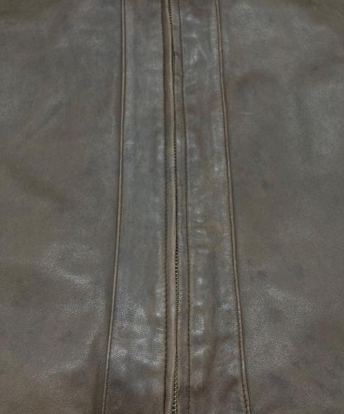 COLE HAAN（コールハーン）COLE HAAN (コールハーン) レザージャケット ブラウン サイズ:Ｓの古着・服飾アイテム