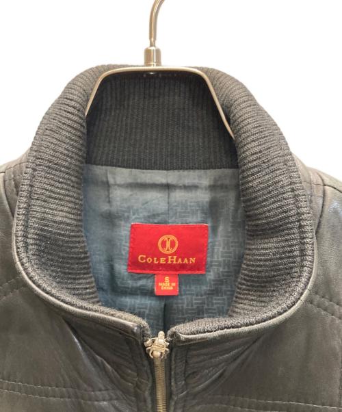 COLE HAAN（コールハーン）COLE HAAN (コールハーン) ラムレザージャケット ブラック サイズ:SIZE Sの古着・服飾アイテム