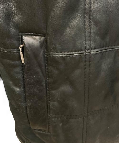 COLE HAAN（コールハーン）COLE HAAN (コールハーン) ラムレザージャケット ブラック サイズ:SIZE Sの古着・服飾アイテム