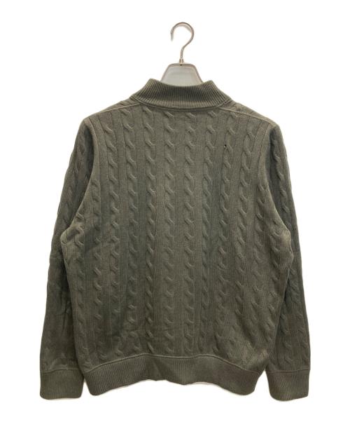 BRUNELLO CUCINELLI（ブルネロクチネリ）BRUNELLO CUCINELLI (ブルネロクチネリ) ハーフジップニット カーキ サイズ:52の古着・服飾アイテム