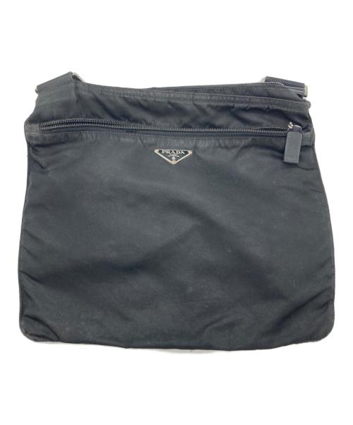 PRADA（プラダ）PRADA (プラダ) ナイロンショルダーバッグ ブラックの古着・服飾アイテム