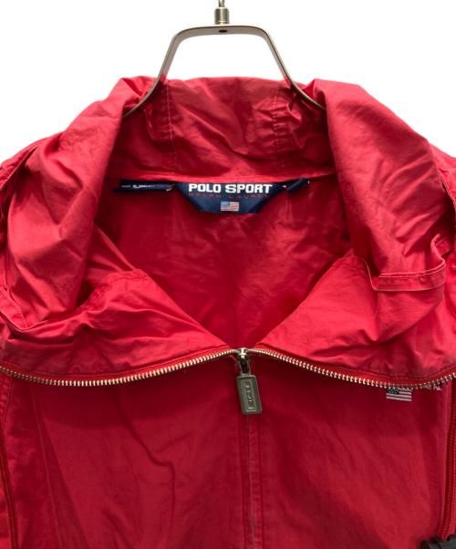 POLO SPORT（ポロスポーツ）POLO SPORT (ポロスポーツ) コットンフーデッドジャケット レッド サイズ:SIZE XLの古着・服飾アイテム