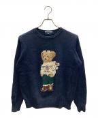POLO SPORTポロスポーツ）の古着「ポロベアニット」｜ネイビー