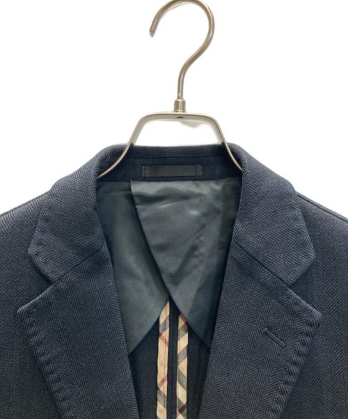 BURBERRY LONDON（バーバリーロンドン）BURBERRY LONDON (バーバリーロンドン) カシミヤ混2Bジャケット ネイビー サイズ:Lの古着・服飾アイテム