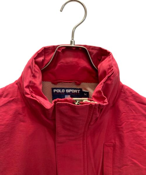 POLO SPORT（ポロスポーツ）POLO SPORT (ポロスポーツ) 2トーン バイカラージップアップジャケット レッド×ベージュ サイズ:Mの古着・服飾アイテム