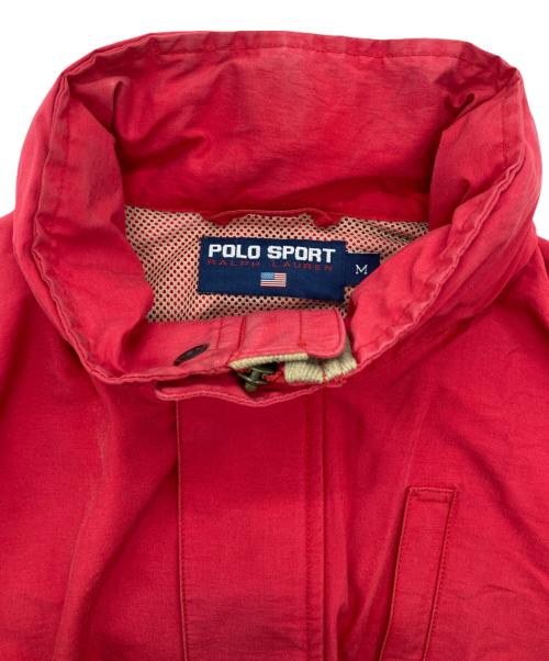 POLO SPORT（ポロスポーツ）POLO SPORT (ポロスポーツ) 2トーン バイカラージップアップジャケット レッド×ベージュ サイズ:Mの古着・服飾アイテム