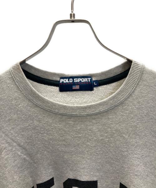 POLO SPORT（ポロスポーツ）POLO SPORT (ポロスポーツ) USAロゴ クルーネックスウェット グレー サイズ:Lの古着・服飾アイテム