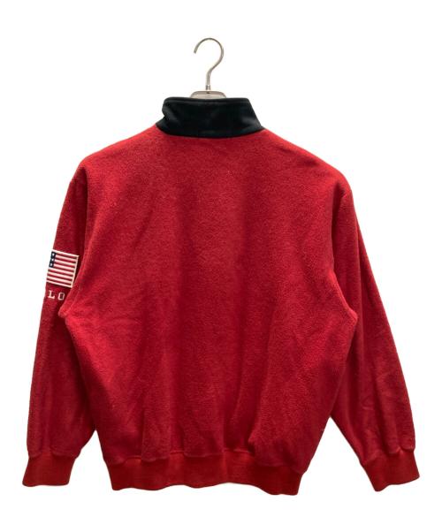 POLO SPORT（ポロスポーツ）POLO SPORT (ポロスポーツ) ハーフジップフリーススウェット レッド サイズ:SIZE Sの古着・服飾アイテム