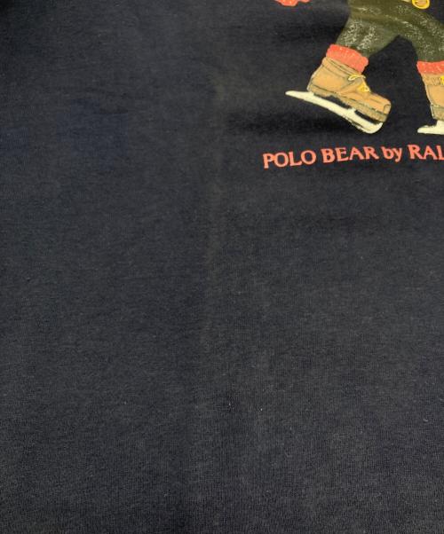 POLO RALPH LAUREN（ポロ・ラルフローレン）POLO RALPH LAUREN (ポロ・ラルフローレン) ポロベア ラグランスウェット ネイビー サイズ:Ｓの古着・服飾アイテム