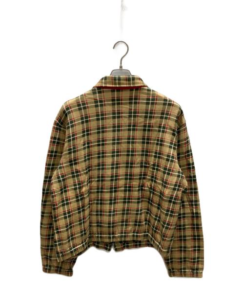 POLO RALPH LAUREN（ポロ・ラルフローレン）POLO RALPH LAUREN (ポロ・ラルフローレン) チェック スイングトップ ベージュ×グリーン サイズ:Ｍの古着・服飾アイテム