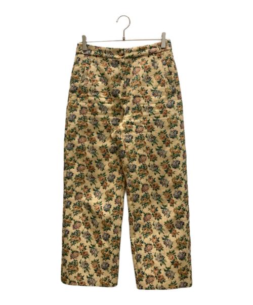 SEZANE（セザンヌ）SEZANE (セザンヌ) 花柄パンツ ベージュ×グリーン サイズ:SIZE Mの古着・服飾アイテム