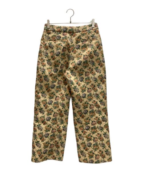 SEZANE（セザンヌ）SEZANE (セザンヌ) 花柄パンツ ベージュ×グリーン サイズ:SIZE Mの古着・服飾アイテム