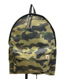 A BATHING APE（ア ベイシング エイプ）の古着「CAMO DAY PACK/カモデイパック」｜グリーン