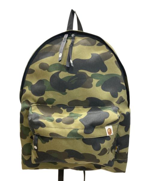 A BATHING APE（ア ベイシング エイプ）A BATHING APE (ア ベイシング エイプ) CAMO DAY PACK/カモデイパック グリーンの古着・服飾アイテム