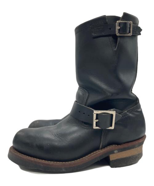 RED WING（レッドウィング）RED WING (レッドウィング) エンジニアブーツENGINEER BOOTS  ブラック サイズ:SIZE 5 1/2の古着・服飾アイテム