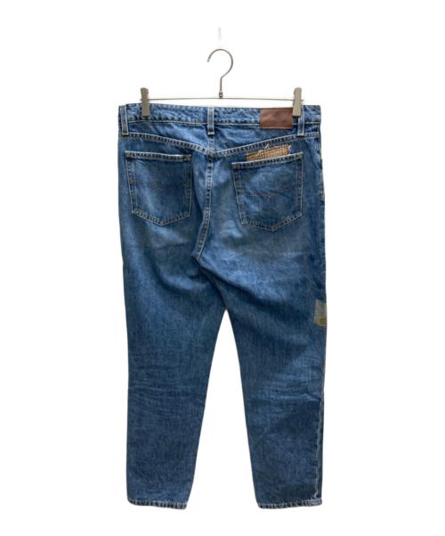 LAUREN RALPH LAUREN（ローレンラルフローレン）LAUREN RALPH LAUREN (ローレンラルフローレン) パッチワークデニムパンツ インディゴ サイズ:6の古着・服飾アイテム