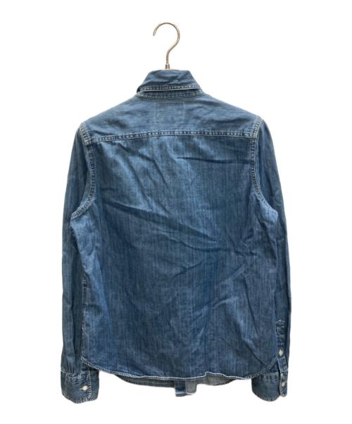 POLO RALPH LAUREN（ポロ・ラルフローレン）POLO RALPH LAUREN (ポロ・ラルフローレン) デニムボウタイシャツ/Denim tie-neck shirt インディゴ サイズ:SIZE 8の古着・服飾アイテム