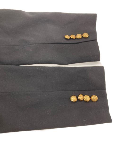 LAUREN RALPH LAUREN（ローレンラルフローレン）LAUREN RALPH LAUREN (ローレンラルフローレン) エンブレム刺繍ブレザー ブラック サイズ:8の古着・服飾アイテム