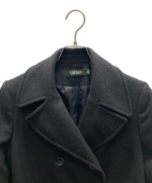 LAUREN RALPH LAUREN（ローレンラルフローレン）LAUREN RALPH LAUREN (ローレンラルフローレン) Pコート ブラック サイズ:６の古着・服飾アイテム