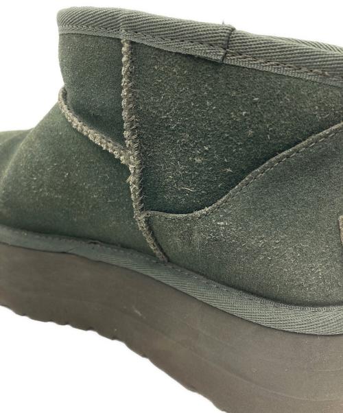 UGG（アグ）UGG (アグ) クラシックウルトラミニプラットフォーム グリーン サイズ:SIZE 24cmの古着・服飾アイテム