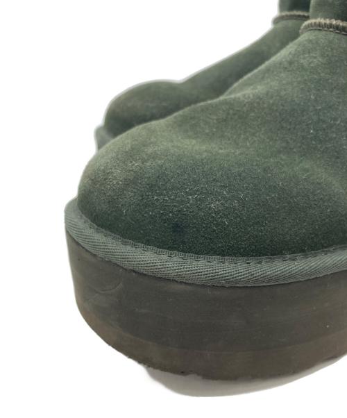 UGG（アグ）UGG (アグ) クラシックウルトラミニプラットフォーム グリーン サイズ:SIZE 24cmの古着・服飾アイテム