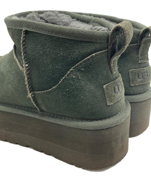 UGG（アグ）UGG (アグ) クラシックウルトラミニプラットフォーム グリーン サイズ:SIZE 24cmの古着・服飾アイテム