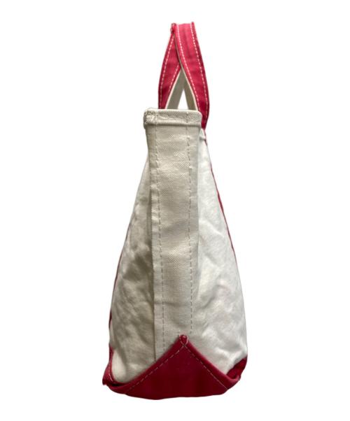 L.L.Bean（エルエルビーン）L.L.Bean (エルエルビーン) トートバッグ アイボリー×レッドの古着・服飾アイテム