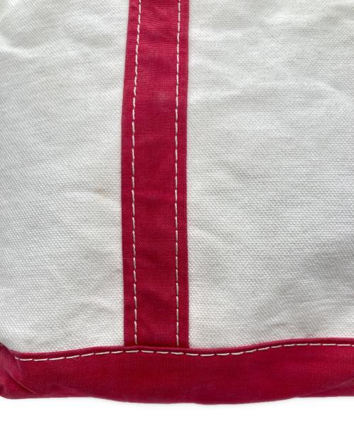 L.L.Bean（エルエルビーン）L.L.Bean (エルエルビーン) トートバッグ アイボリー×レッドの古着・服飾アイテム
