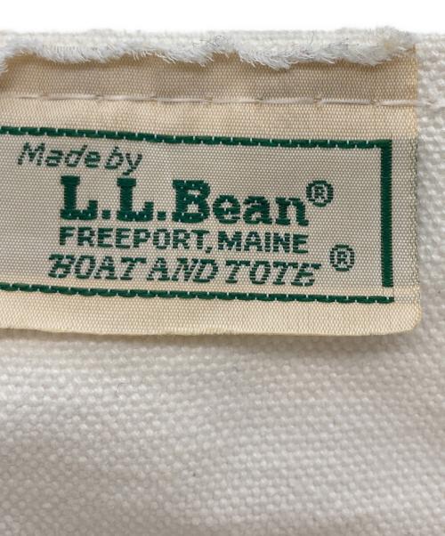 L.L.Bean（エルエルビーン）L.L.Bean (エルエルビーン) トートバッグ アイボリー×レッドの古着・服飾アイテム