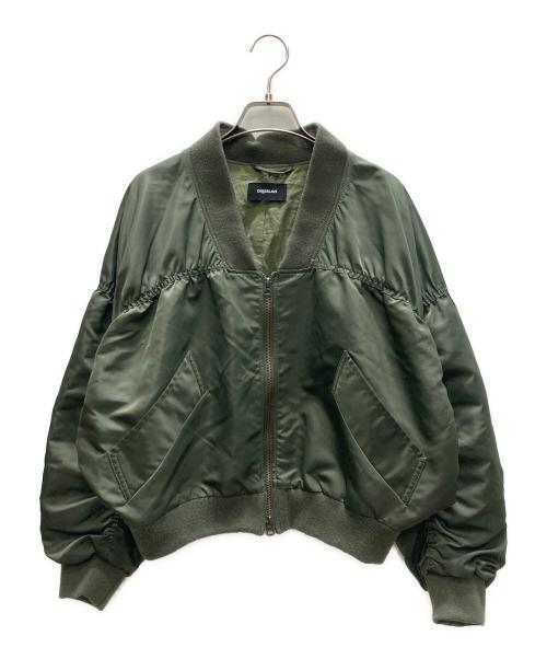 DRESSLAVE（ドレスレイブ）DRESSLAVE (ドレスレイブ) ギャザーデザインオーバーサイズMA-1 オリーブ サイズ:SIZE 38の古着・服飾アイテム