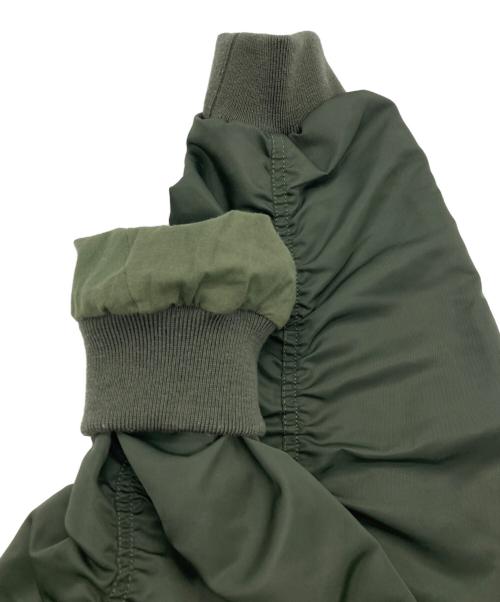 DRESSLAVE（ドレスレイブ）DRESSLAVE (ドレスレイブ) ギャザーデザインオーバーサイズMA-1 オリーブ サイズ:SIZE 38の古着・服飾アイテム