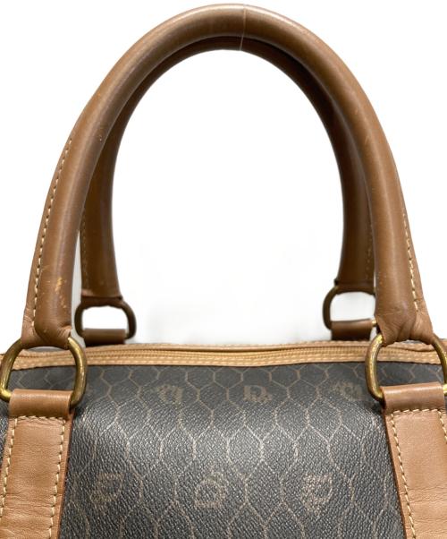 Christian Dior（クリスチャン ディオール）Christian Dior (クリスチャン ディオール) ハニカム柄 ボストンバッグ ブラウンの古着・服飾アイテム