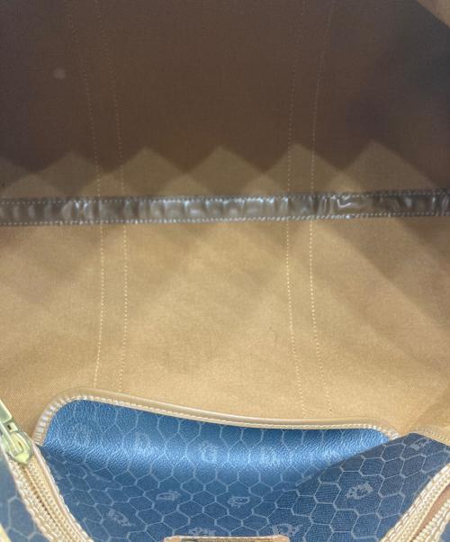 Christian Dior（クリスチャン ディオール）Christian Dior (クリスチャン ディオール) ハニカム柄 ボストンバッグ ブラウンの古着・服飾アイテム