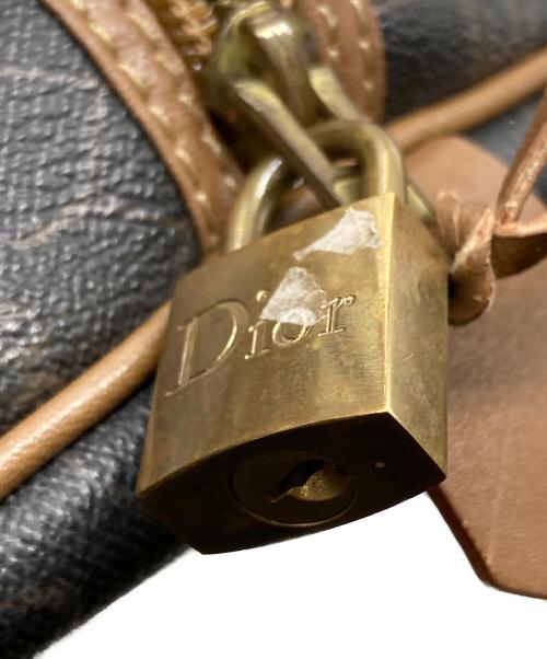 Christian Dior（クリスチャン ディオール）Christian Dior (クリスチャン ディオール) ハニカム柄 ボストンバッグ ブラウンの古着・服飾アイテム