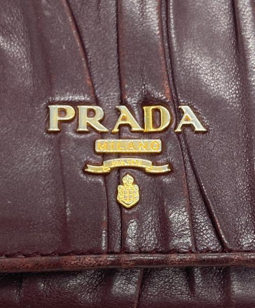 PRADA（プラダ）PRADA (プラダ) 長財布 ボルドーの古着・服飾アイテム
