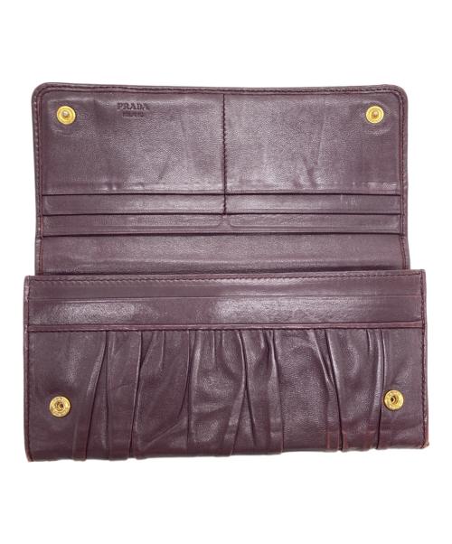 PRADA（プラダ）PRADA (プラダ) 長財布 ボルドーの古着・服飾アイテム