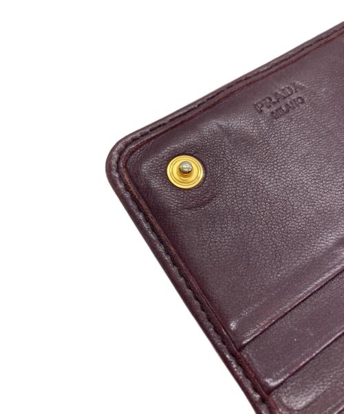 PRADA（プラダ）PRADA (プラダ) 長財布 ボルドーの古着・服飾アイテム