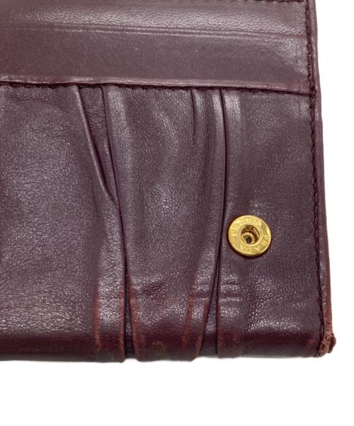 PRADA（プラダ）PRADA (プラダ) 長財布 ボルドーの古着・服飾アイテム
