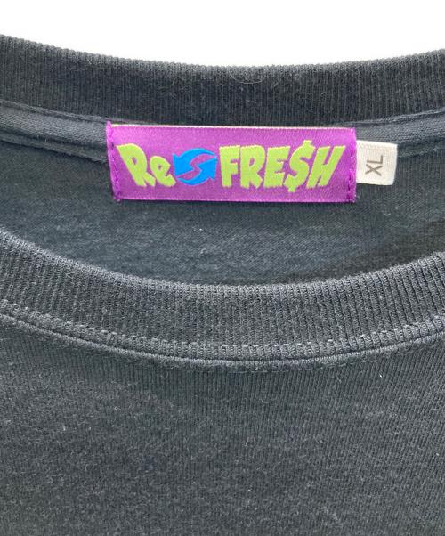 RE FRESH（リフレッシュ）RE FRESH (リフレッシュ) ムービーTシャツ ブラック サイズ:XLの古着・服飾アイテム