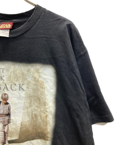 STAR WARS（スターウォーズ）STAR WARS (スターウォーズ) EP1 DON'T LOOK BACK ムービーTシャツ ブラック×ベージュ サイズ:SIZE XLの古着・服飾アイテム