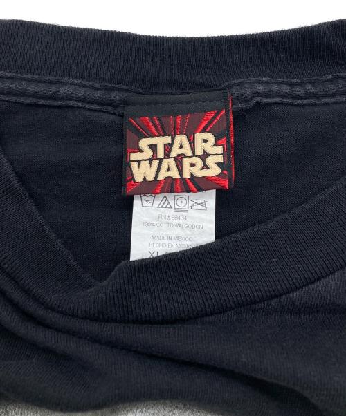 STAR WARS（スターウォーズ）STAR WARS (スターウォーズ) EP1 DON'T LOOK BACK ムービーTシャツ ブラック×ベージュ サイズ:SIZE XLの古着・服飾アイテム