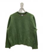 stussyステューシー）の古着「ペイズリーセーター　PAISLEY SWEATER」｜グリーン