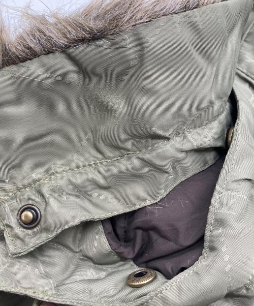 stussy（ステューシー）stussy (ステューシー) 25th N-3B TYPE フーデットダウンコート グリーン サイズ:Lの古着・服飾アイテム