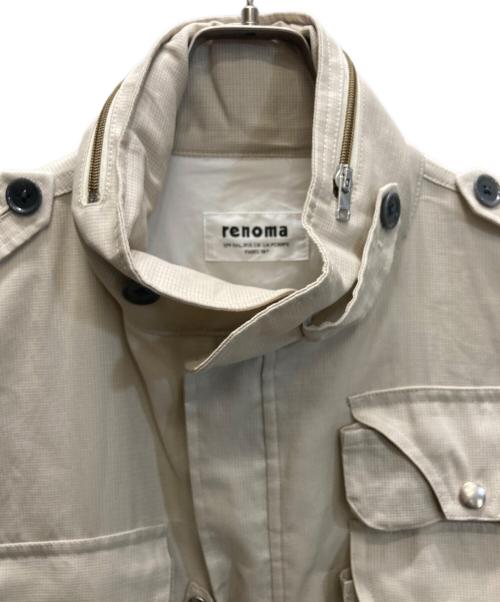 renoma PARIS（レノマ パリ）renoma PARIS (レノマ パリ) DAKAR マルチポケットブルゾン ベージュ サイズ:2 未使用品の古着・服飾アイテム